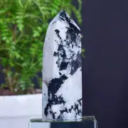 1.1LB Natural Blue Moonlight Stone Obelisk Tower Tower Quartz Crystal Healing