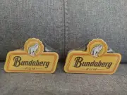 2 Bundaberg Rum Compressed Bar Towels - Bundy Bear not Glass Towel