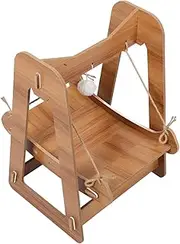 VANZACK Cat Swing Bed Hammock Wooden Cat Nest Indoor Pet Resting Nest Comfortable for Kitten Home Decor
