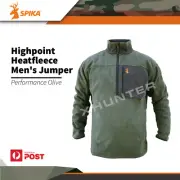 Spika Men's Highpoint Heatfleece Hunting Outdoor Jumper Performance Olive Jacket