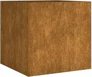vidaXL Rustic Corten Steel Flower/Plant Box - Large, Sturdy, Weather-Resistant Raised Planter for Garden, Patio, Veranda, Balcony, Lawn Decor