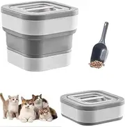 Collapsible Dog Food Storage Container, 15lb Airtight Pet Food Storage Container, Multi-Purpose Storage Container For Dry Food, Cereal