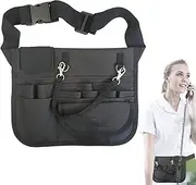 Waist Organizer Tool Bag - Adjustable Multi-Compartment Pockets for Equipment | Nursing Storage Pouch, Durable for Outdoor Travel Nurses