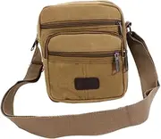 [TINEASUR] Fashion Handbag for Man Small Shoulder Bag Canvas Casual Bag Men's Canvas Shoulder Bag Zipper Design Comfortable