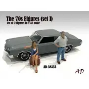 “70s style Figure set #3” - 2 Figures - 1/64 - Amrican Diorama