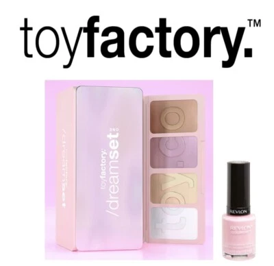 Toy Factory Dreamset One Highlighter Serum Palette Mirrored Compact BNIB + Gift
