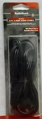 RadioShack Audio Y-Cable RCA Phono M to Dual RCA M 42-2539. TAGGED G487.