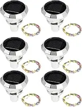 Solar Wine Bottle Lights | 6X Fairy Cork String Lights - Waterproof Solar Powered Lamp Wine Bottle Decorations for Wedding Garden Holiday Gathering Pathway