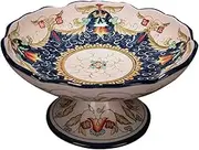 Decorative Bowls Fruit Bowl Countertop Fruit Basket Classical Ceramic Fruit Bowl Living Room Dining Room High Feet Fruit Plate Dessert Candy Plate Fruit Bowl for Kitchen Counter