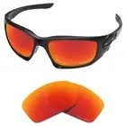 EYAR Polarized Replacement Lens for-Oakley Scalpel Sunglasses Fire Red (PRM)