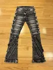 Icy Rich JEANS Thrashed Distressed Stacked Flare Jeans Men's Size 40