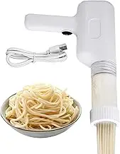 Handheld Electric Pasta Maker - Post Use Cleaning Quick Automatic Noodle Maker | 6 Interchangeable Noodle Molds Portable Stainless Pasta Machine | Pasta Noodle Maker for Various Dishes and Cooking