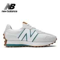 在飛比找PChome24h購物優惠-[New Balance復古鞋_女性_白綠色_WS327CJ