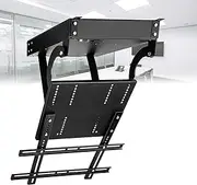 Electric Ceiling Mount for TV,Universal TV Stand,Flip Down TV/Monitor Bracket,17-85 Inch Electric TV Lift,Large Flip Down Motorized Pitched Roof Mount with Remote Control,150lbs Load Capacity(17-32in
