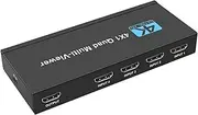 4K MultiViewer Seamless Quad Screen Real Time Viewer Splitter HDMI Switcher HDMI Multi-Viewer Switch 4x1