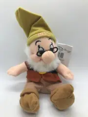 Seven Dwarfs DOC - RETIRED Disney Store 8” Bean Bag Plush - Mistagged As Dopey