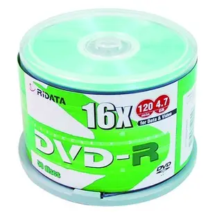 RIDATA 錸德 16X DVD-R/4.7G50片+布丁桶