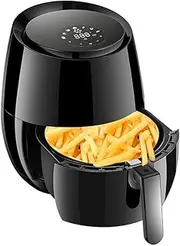 Air Fryer with Fast Air Circulation Economy, VORTX Frying Technology, Timer and Adjustable Temperature Control for Oil-Free Or Low-Fat Healthy Cooking, 1350 W, 3.6 L, Black Comfortable Anniversary