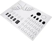 FRCOLOR Acrylic Manicure Mat Nail Table Pads Silicone for Techs Training Art Practice