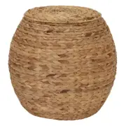 Large round Wicker Basket Side Table