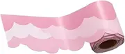 SEWACC Cloud Bulletin Board Trim Die Cut Cloud Shape Border Roll for Classroom Displays Easy to Use Flexible Decoration Options for Birthday Parties and Preschool Decor