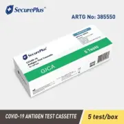 4 X 5 Pk SecurePlus Rapid Antigen Self Test Kit Nasal COVID-19 , 1.50 / Test