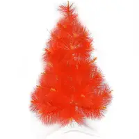 在飛比找momo購物網優惠-【摩達客】耶誕-2尺/2呎-60cm台灣製特級紅色松針葉聖誕
