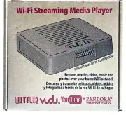 RCA WI-FI STREAMING MEDIA PLAYER AND REMOTE WITH 1080p HDMI OUTPUT TO YOUR TV