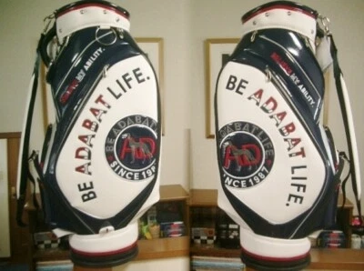 Adabat High Grade Synthetic Leather x Enamel material white navy red Golf Bag