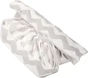 HOMOBABE Portable Changing Pad Cover Washable Lightweight Design for Travel and Home Use Grey Wave Pattern Nappy Change for