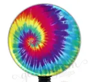 Tie Dye Retractable Badge Holder, Cute ID Card Badge Reel, Bohemian Clip 2127A