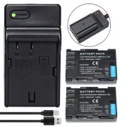 2x DMW-BLF19 Battery +LED Charger for Panasonic Lumix DMC-G9 GH3 GH4 GH5 GH5S