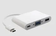 ASTROTEK Thunderbolt USB 3.1 Type C USB-C to VGA + USB + Card Reader