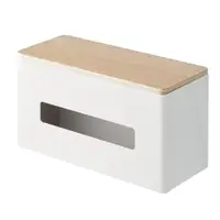 在飛比找特力屋線上購物優惠-[特價]日本【YAMAZAKI】RIN雙向兩用面紙盒(白)