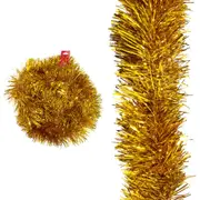 Gold Plush Christmas Tinsel (2m)