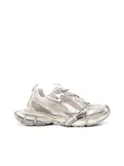 Balenciaga Distressed Finish Sneakers With Mesh Panelling