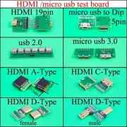 HDMI/micro USB to DIP Adapter Converter PCB circuit test Board Type-C 5pin 19pin