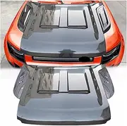 hood vents， Carbon Fiber Engine Cover Compatible For Land Rover Defender 90 110 Upgrade Hood Scoop Bonnet Body Kit Car Accessories