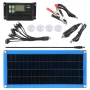 300W Solar Panel 12V 5V Dual USB Controller Monocrystalin Solar Cells4739