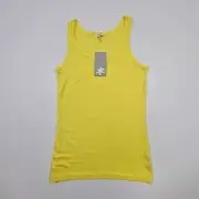 Splendid Womens Tank Top Lemon Yellow Large Sleeveless Vest Ladies Petite