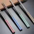 Tool Reusable Kitchen & Dining Utensils Dinnerware Wheat Straw Chopsticks