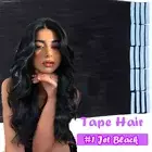 Tape In On Russian Remy Human Hair Extensions Skin Weft Highlight USA Ombre Grey