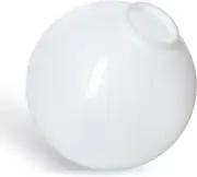 KastLite 12" White Acrylic Lamp Post Globe | 3.91" Fitter Neck