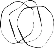Generic 3 Pcs Turntable Belt Cassette Tape Machine Drive Belt Rubber Belt for Belt-Driven Turntable Recorder or Tape Machine