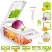 VRJISZTA 13 in 1 Kitchen Vegetable Chopper Slicer Dicer, Food Chopper/Cutter,...