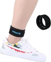 Sweatproof Ankle Band Compatible with Fitbit Flex 2/One/Zip/Charge 2 3/Alta HR or Garmin Vivofit/2/3/4/JR Adjustable Fitness Tracker Ankle Strap with Mesh Pouch