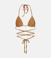 [Same] Same Shell embellished bikini top AU 12 brown