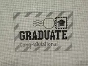 Graduation Mini Letter (SD175) Rachel Donley Needlepoint Canvas