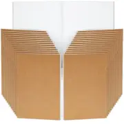 (Pack of 24 Blank Notebook Bulk, Brown Unlined Kraft Paper Journals for Drawi...