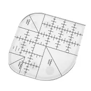 3X Creative Grids Curved Corner Cutter Quilt Ruler Yard Stick Cloth Cutting Tool